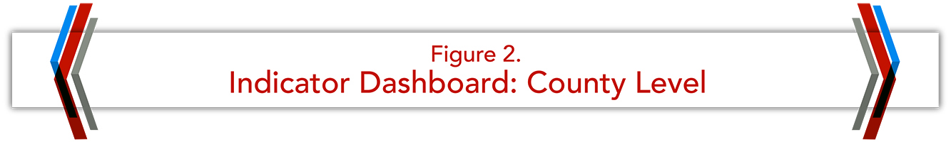 Figure 2. Indicator Dashboard: County Level